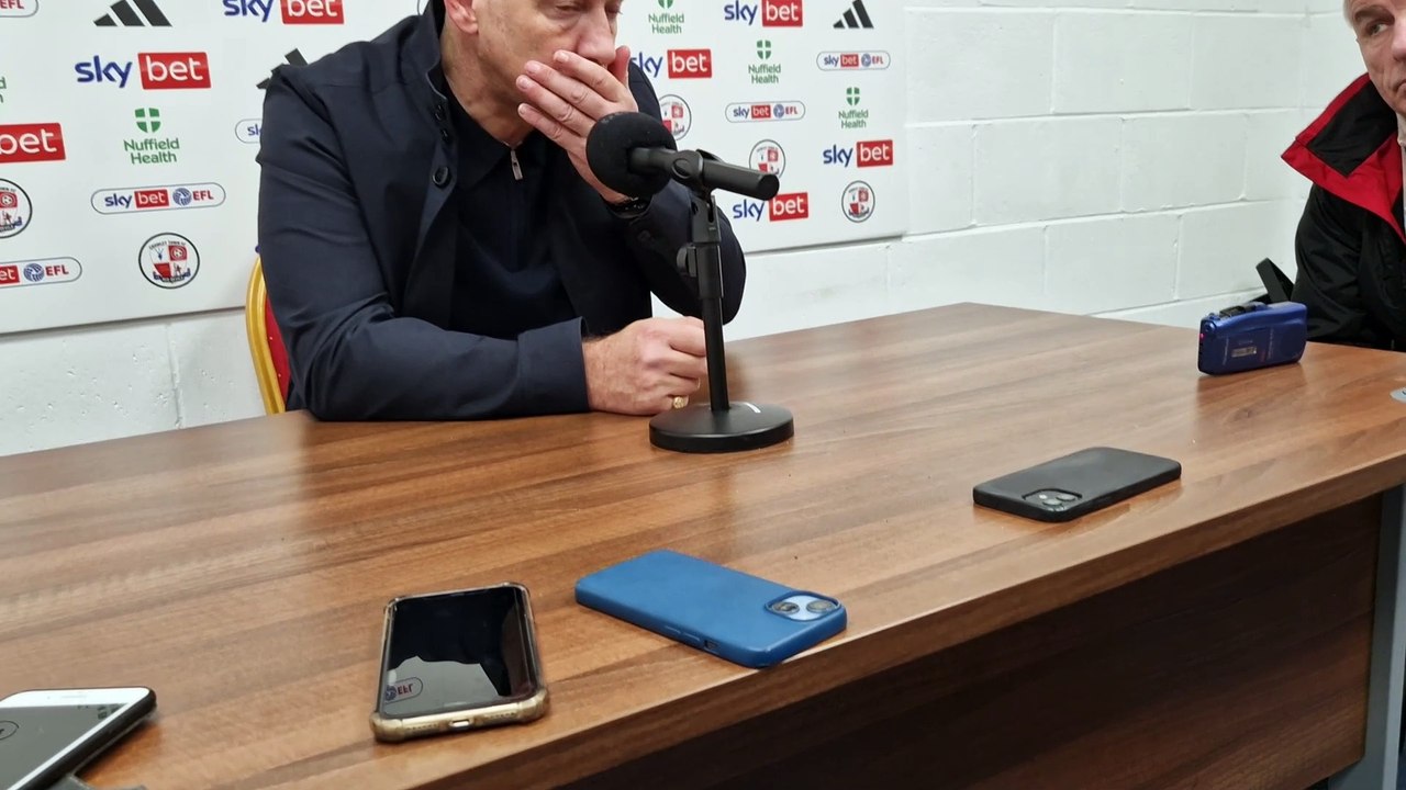 Scott Lindsey admits 'flat' Crawley 'got away with one' against Harrogate