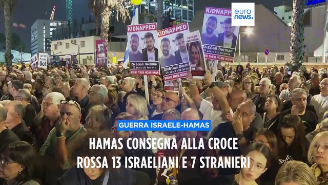 Hamas consegna 13 ostaggi israeliani e 7 stranieri alla Croce Rossa, atteso rilascio dei palestinesi