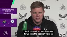 Howe credits players for 'giant performance' against Chelsea