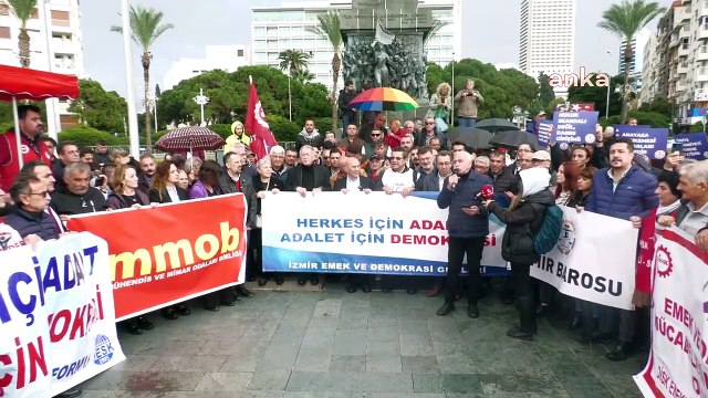 İzmir Emek ve Demokrasi Güçleri, Demokrasi Yürüyüşü Düzenledi: Yaşanan Süreç Tam Anlamıyla Bir Yargı Darbesidir