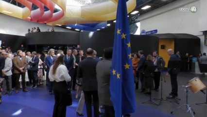 Con recibimiento musical,  inauguran el Pabellón de la UE en la FIL 2023