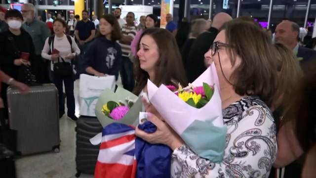 Dozens of Palestinians arrive at Sydney Airport after fleeing Gaza