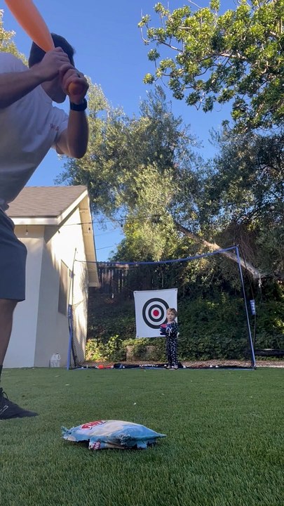 Baseball-Playing Dad Accidentally Hits Son