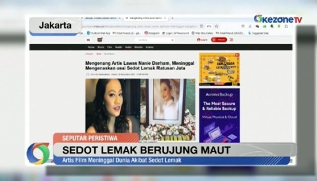 OKEZONE UPDATES: Artis Nanie Darham Meninggal Dunia Usai Sedot Lemak hingga Kompetisi Unik Maskot La Liga Spanyol