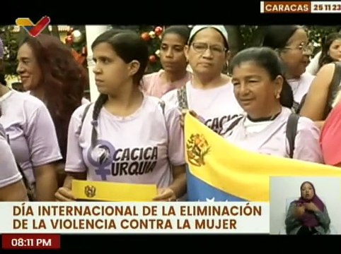 Féminas celebran el Día Internacional de la Eliminación de la Violencia contra la Mujer