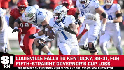 Louisville Falls Late to Kentucky, 38–31, for Fifth-Straight Governor’s Cup Loss