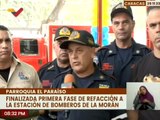 Caracas | Gobierno Nacional finaliza primera fase de refacción a la estación de bomberos de la Morán