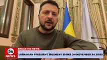 Ukrainian President Zelensky spoke on November 24, 2023. 5s news