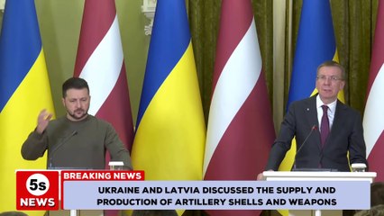 Ukraine and Latvia discussed the supply and production of artillery shells and weapons. 5s News
