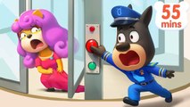 Don't Play in Revolving Door | Kids Cartoon | Police Cartoon | Sheriff Labrador | BabyBus