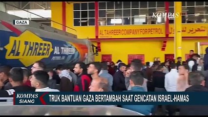 Truk Bantuan Terus Berdatangan ke Gaza Selama Gencatan Senjata