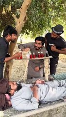 100 Chamach Dawai Kay Pila Diye khizar omer and molvi funny video