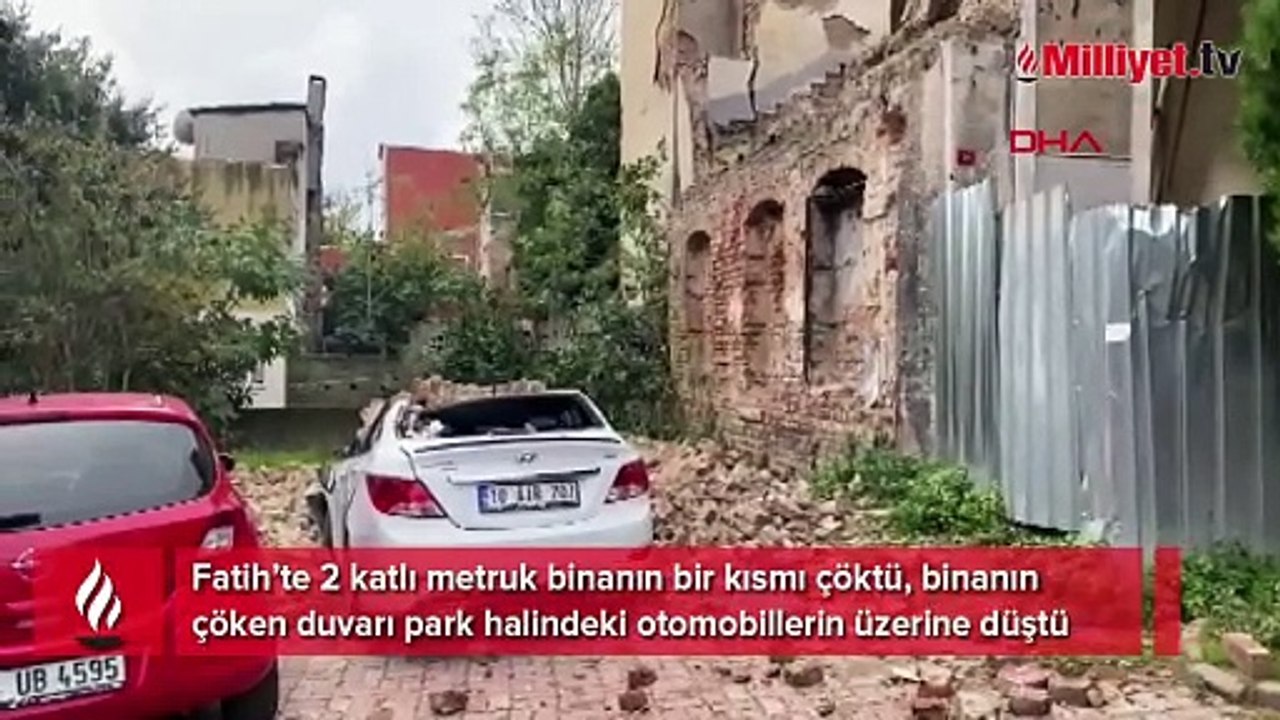 İstanbul'da binada çökme
