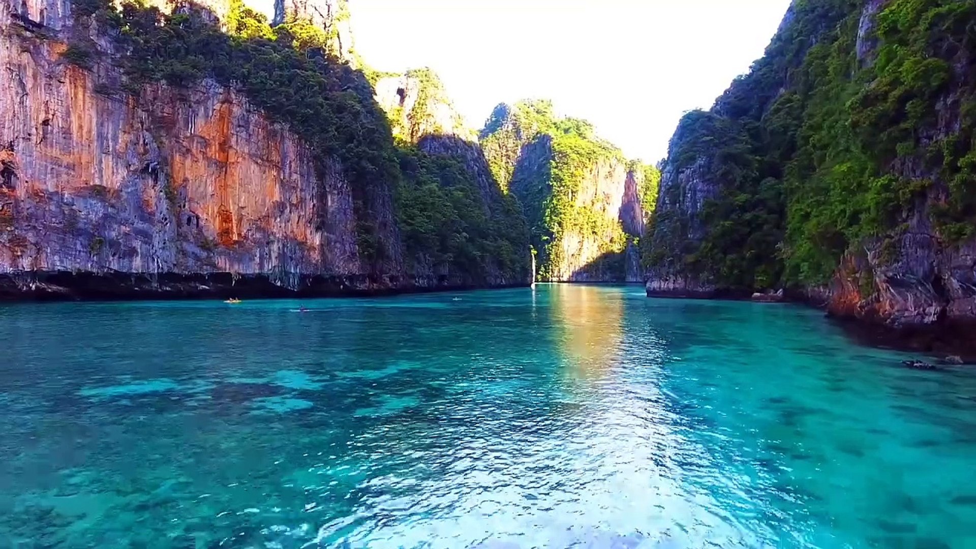 Natural travel destinations stock video.