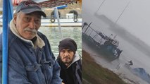 Fırtınada teknesi savruldu! 80 yaşındaki adamı oğlu kurtardı…