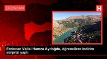 Erzincan Valisi Hamza Aydoğdu, öğrencilere indirim sürprizi yaptı