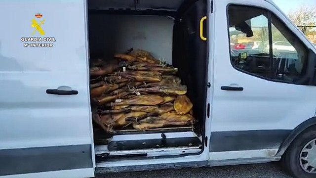 Dos detenidos por robar más de 200.000 euros en ibéricos de Los Pedroches valoradas