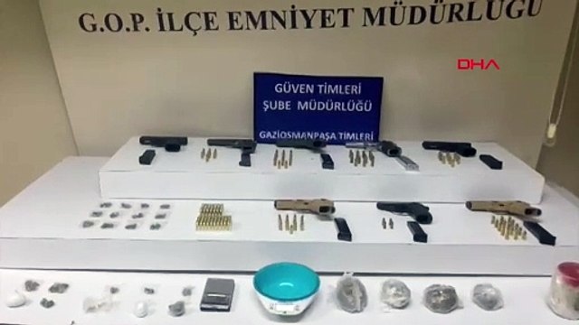 Gaziosmanpaşa'da Uyuşturucu Operasyonu: 200 Gram Uyuşturucu ve 8 Ruhsatsız Tabanca Ele Geçirildi