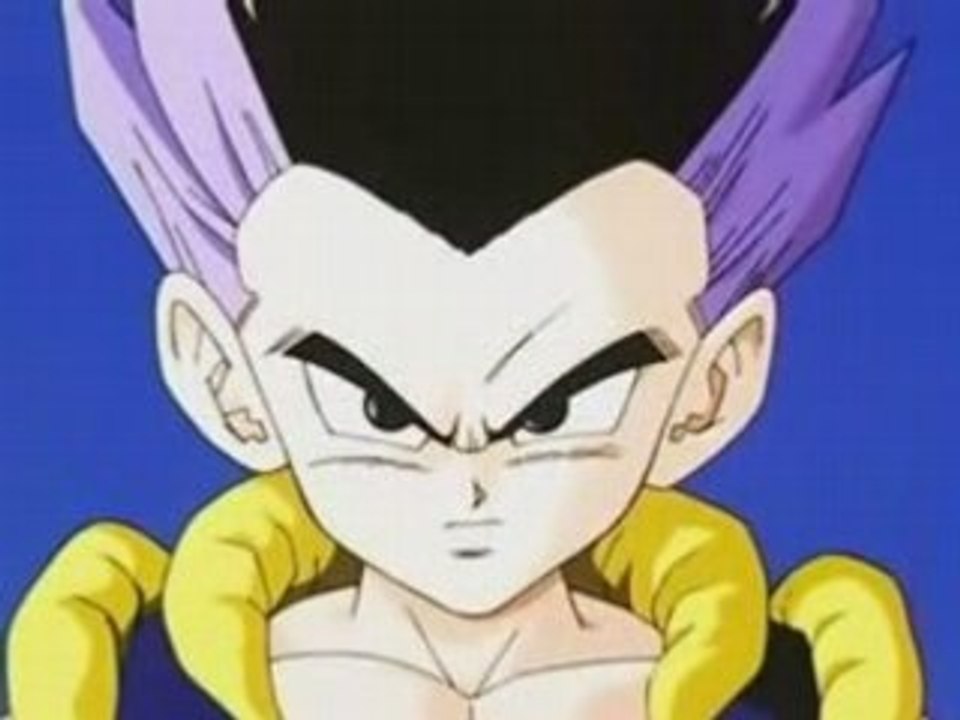 DBZ - Goten and Trunks fuse, to create, Gotenks!
