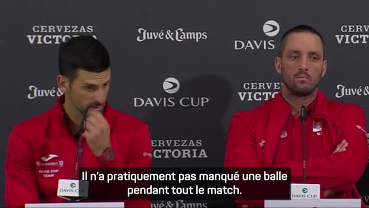 Coupe Davis - Djokovic : "Je tire mon chapeau à Jannik Sinner"