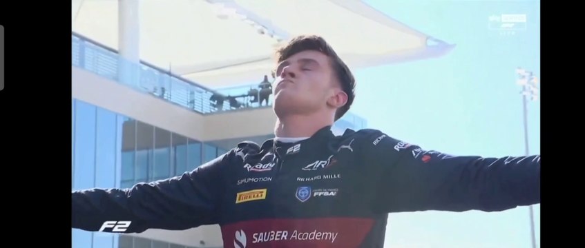 F2 2023 Abu Dhabi Feature Race Pourchaire Win Championship