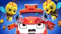 Fire Truck VS Bumblebee- Buzz Buzz! - Monster Truck - Kids Songs - Kids Cartoon - BabyBus