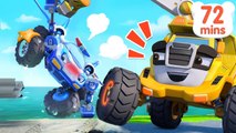 Police Car Vs Construction Truck - Who’s the Best Monster Car. - Kids Songs - BabyBus