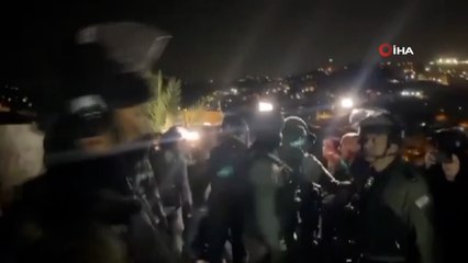 İsrail’den serbest bıraktığı Filistinli mahkumun evine baskın