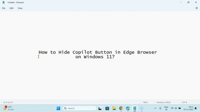 How to Hide Copilot Button in Edge Browser on Windows 11?