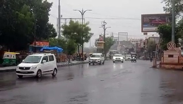 weather update...राजस्थान में मौसम बदला, ओले गिरे, बारिश हुई, शादियों में आफत