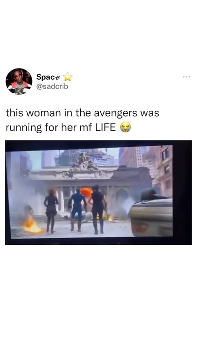 she will definitely survive in a horror movie ‍♀️