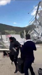 Il vento causa danni al centro allenamenti di Torretta del Palermo