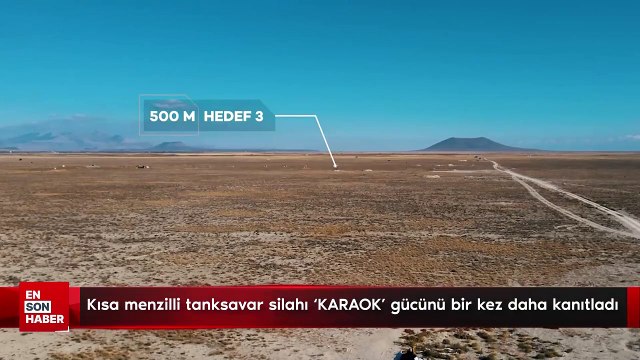 Kısa menzilli tanksavar silahı 'KARAOK' gücünü bir kez daha kanıtladı