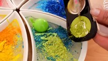 Nerds Candy Rainbow Slime - Mixing Nerds Makeup and Eyeshadow Into Crunchy Slime ASMR