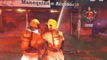 Incêndio atinge loja em Taguatinga