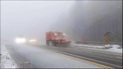 Bolu Dağı'nda kar yağışı başladı