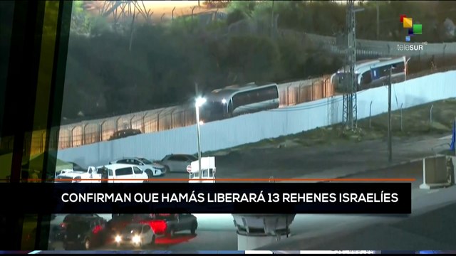 teleSUR Noticias 11:30 26-11: Confirman la liberación de 13 rehenes israelíes por Hamás