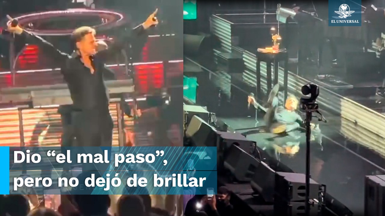 Luis Miguel hace "juangabrielazo" y sufre caída...