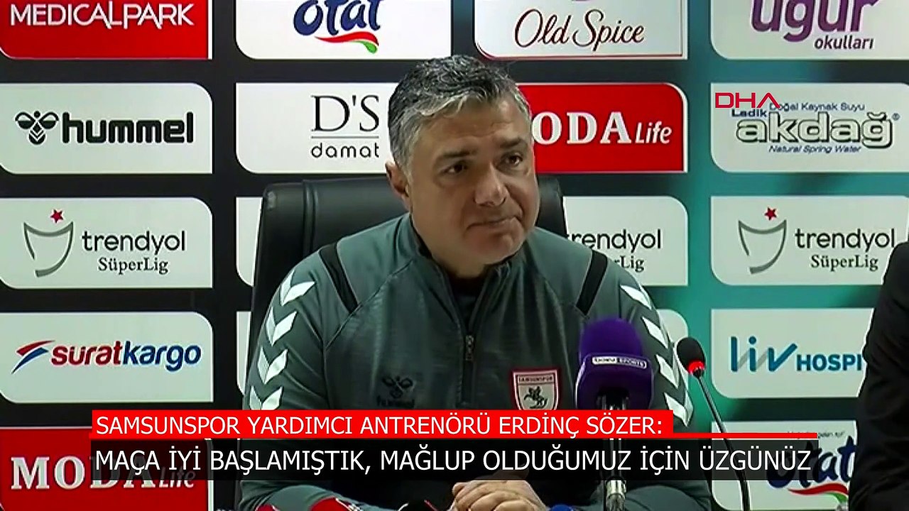 Erdinç Sözer, Beşiktaş maçı sonrası konuştu: Mağlup olduğumuz için üzgünüz