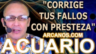 ♒️#ACUARIO #TAROT♒️ Corrige tus fallos con presteza ‍♀️️ ✨ARCANOS.COM✨