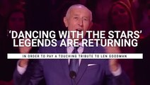 After 'Dancing With The Stars' Honored Len Goodman With Redesigned Mirrorball Trophy, Former Pros Are Returning For A Special Tribute