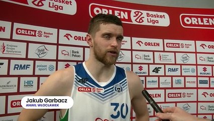 Jakub Garbacz po meczu Anwil Włocławek - Dziki Warszawa