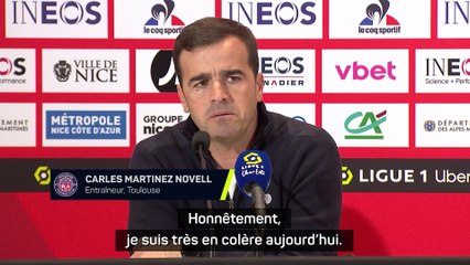 Martinez Novell "très en colère" après la défaite à Nice