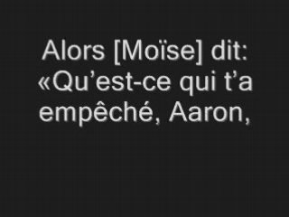 L'adoration du veau d'or