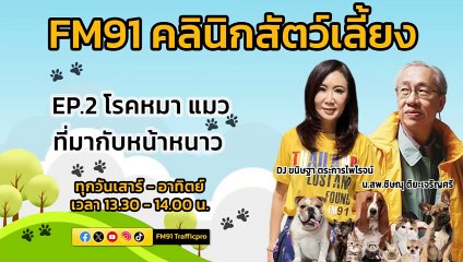 โรคหมาแมวที่มากับหน้าหนาว EP.2 : FM91 คลินิกสัตว์เลี้ยง : 26 พฤศจิกายน 2566
