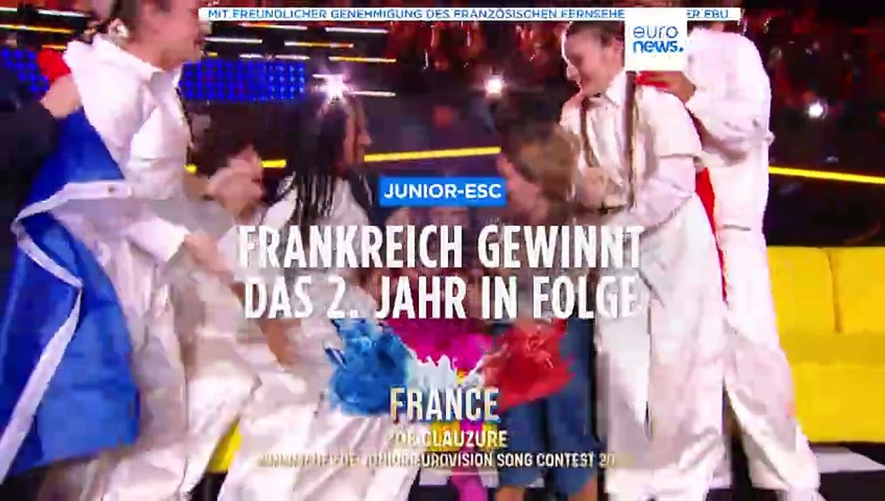 Französin Zoé gewinnt den Junior Eurovision Song Contest