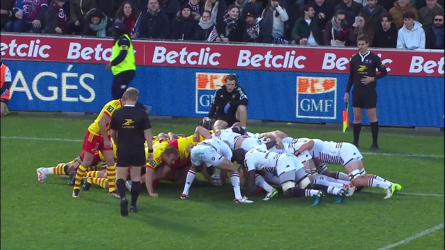 TOP 14 - Essai de Damian PENAUD (UBB) - Union Bordeaux Bègles - USA Perpignan
