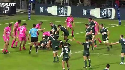 TOP 14 - Essai de Luke WHITELOCK (SP) - Section Paloise - Stade Français Paris