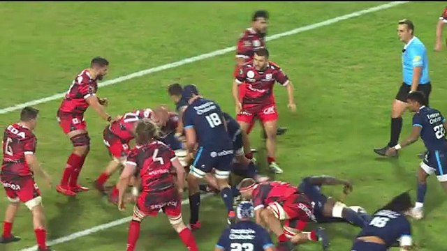 TOP 14 - Essai de Paul WILLEMSE (MHR) - Montpellier Hérault Rugby - Oyonnax Rugby