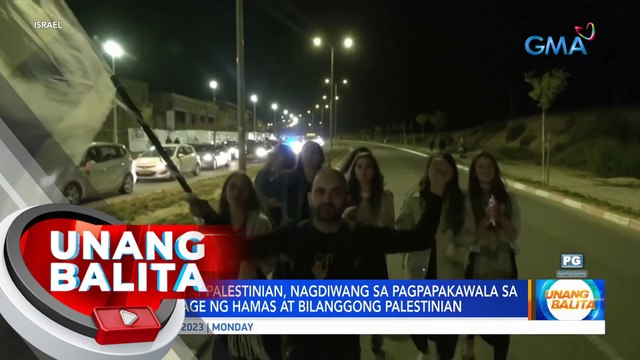 Mga Israeli & Palestinian, nagdiwang sa pagpapakawala sa ilang hostage ng Hamas at bilanggong Palestinian | UB